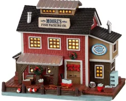 25910 - Moore's Fish Packing Co. - Lemax Plymouth Corners Christmas Village Houses & Buildings