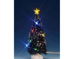 74266 - Multi Light Evergreen Tree, Medium, Battery-Operated (4.5V) - Lemax Trees
