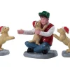 92778 - New Puppies, Set Of 3 - Lemax Figurines