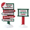 74325 - North Pole Signs, Set Of 2 - Lemax Misc. Accessories
