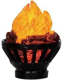 24544 - Outdoor Fire Pit, Battery-Operated (4.5V) - Lemax Christmas Village Misc. Accessories