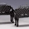 34897 - Patio Bench, Set Of 2 - Lemax Christmas Village Misc. Accessories