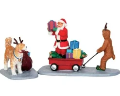 52326 - Playing Santa, Set Of 2 - Lemax Christmas Figurines