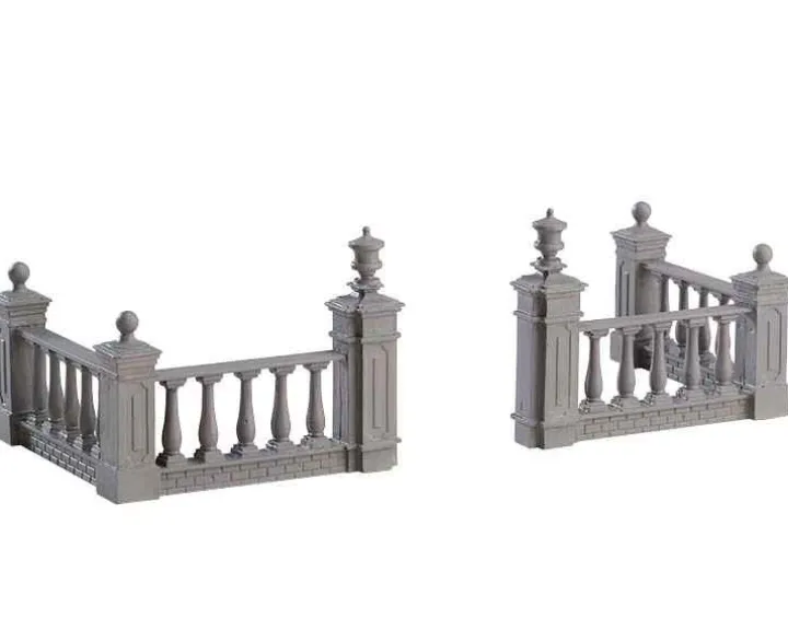 74237 - Plaza Fence, Set Of 4 - Lemax Misc. Accessories