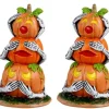 34073 - Pumpkin Snowmen, Set Of 2 - Lemax Spooky Town Accessories