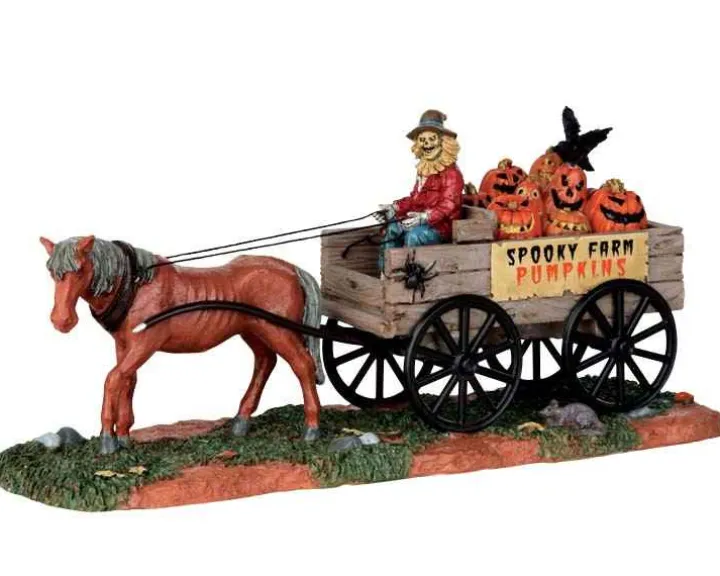 53203 - Pumpkin Wagon - Lemax Spooky Town Accessories