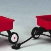 44175 - Red Wagons, Set Of 2 - Lemax Christmas Village Misc. Accessories