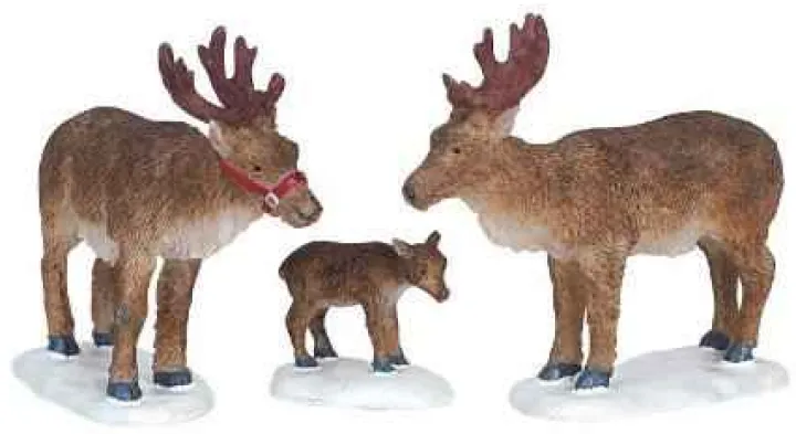 62242 - Reindeer, Set Of 3 - Lemax Christmas Village Figurines