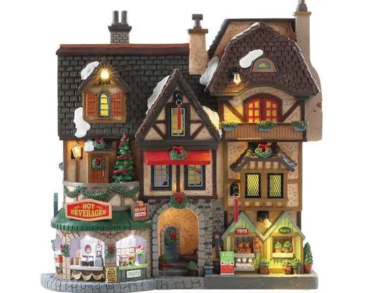 85315 - River Moor's Christmas Street Festival, Battery-Operated (4.5V) - Lemax Facades