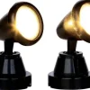 44756 - Round Spot Lights, Set Of 2, Battery-Operated (4.5V) - Lemax Christmas Village Misc. Accessories