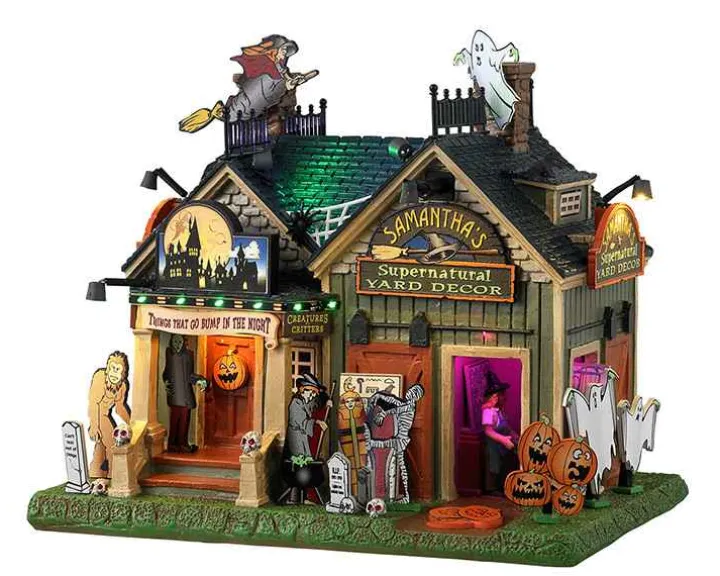 35005 - Samantha's Supernatural, Battery-Operated (4.5-Volt) - Lemax Spooky Town Houses