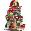 15801 - Santa's Stratospheric Observatory, Battery-Operated (4.5-Volt) - Lemax Santa's Wonderland Christmas Village Houses & Buildings