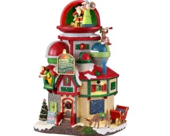 15801 - Santa's Stratospheric Observatory, Battery-Operated (4.5-Volt) - Lemax Santa's Wonderland Christmas Village Houses & Buildings