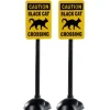 04712 - Scary Road Signs, Set Of 2 - Lemax Spooky Town Accessories