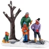 23594 - Shoveling The Driveway - Lemax Christmas Village Table Pieces