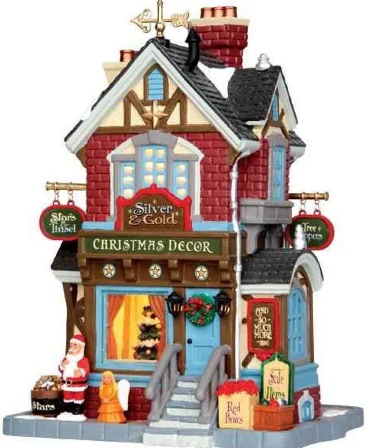 45699 - Silver & Gold Shop - Lemax Caddington Village Christmas Houses & Buildings