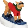 42222 - Snowboarding Dog - Lemax Christmas Village Figurines