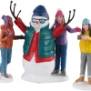 02940 - Snowman Selfie, Set Of 3 - Lemax Figurines