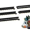 44749 - Spooky Town Trolley, Set Of 6, Battery-Operated (4.5-Volt) - Lemax Spooky Town Halloween Village Accessories