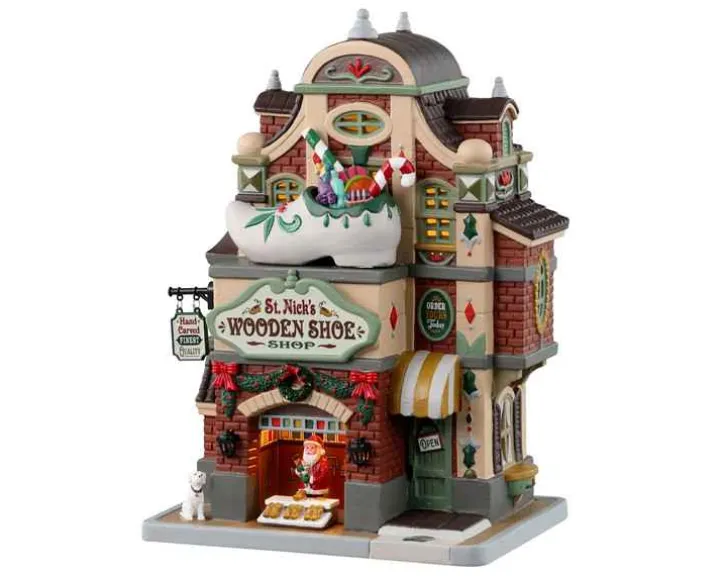 35069 - St. Nick's Wooden Shoe Shop - Lemax Caddington Village