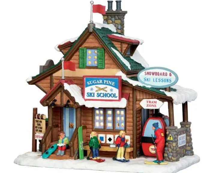 55940 - Sugar Pine Ski School - Lemax Vail Village Christmas Houses & Buildings