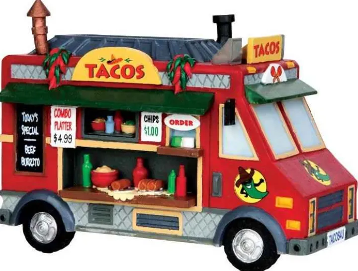 43086 - Taco Food Truck - Lemax Christmas Village Table Pieces
