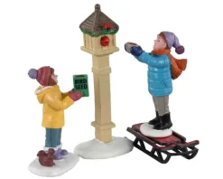 12015 - The Bird Feeders, Set Of 3 - Lemax Figurines