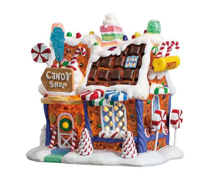 75181 - The Candy Shop, Battery-Operated (4.5V) - Lemax Sugar N Spice Houses