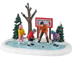 33623 - Tiny Tikes Hockey Lessons - Lemax Table Pieces