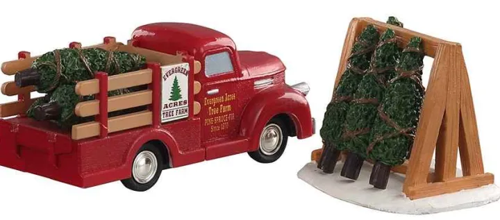 93423 - Tree Delivery, Set Of 2 - Lemax Table Pieces