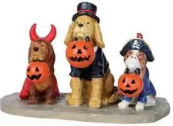 12887 - Trick Or Dog Treats - Lemax Spooky Town Halloween Village Figurines