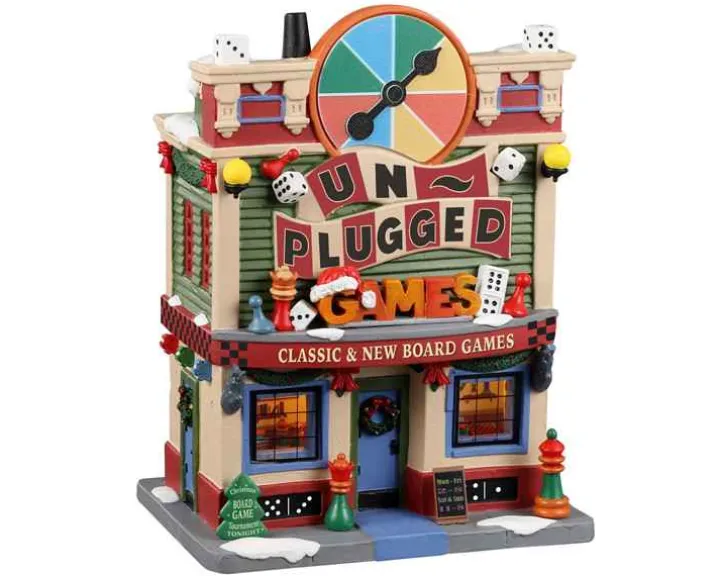 25894 - Unplugged Games - Lemax Caddington Village Christmas Houses & Buildings
