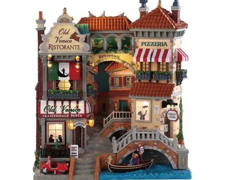 85318 - Venice Canal Shops, Battery-Operated (4.5-Volt) - Lemax Facades