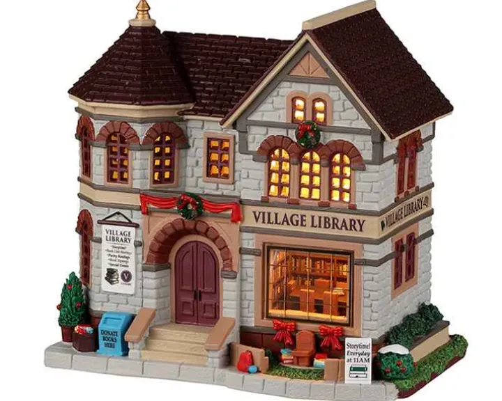 25889 - Village Library - Lemax Caddington Village Christmas Houses & Buildings