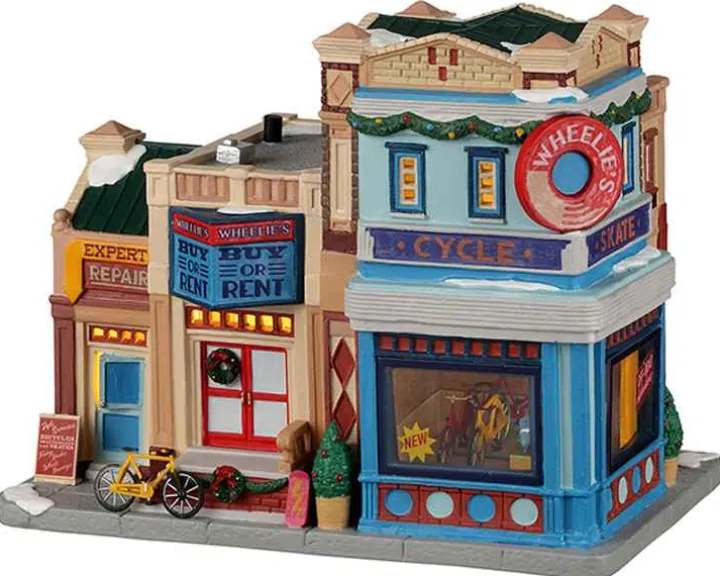 25891 - Wheelie's Cycle And Skate Shop - Lemax Caddington Village Christmas Houses & Buildings