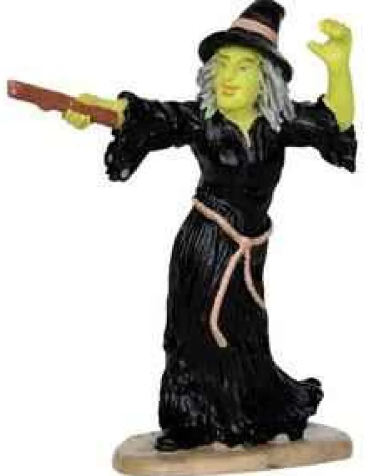 32117 - Witch Casts Spell - Lemax Spooky Town Halloween Village Figurines