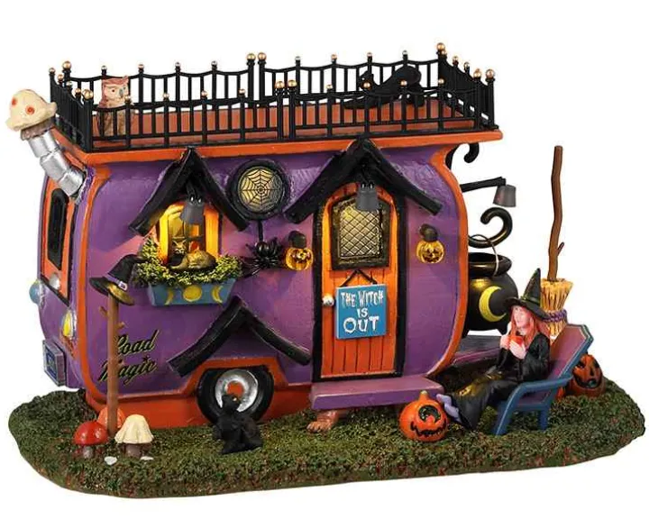 34066 - Witch Vanlife, Battery-Operated (4.5-Volt) - Lemax Spooky Town Accessories