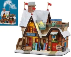 15743 - Yonder Peak Ski & Snowboard School, With 4.5V Adaptor - Lemax Vail Village