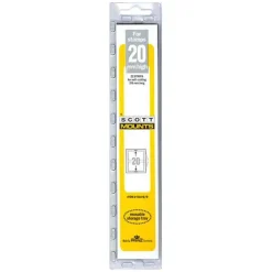 20 Mm X 215 Mm Strip Clear Mount (22 Mounts)