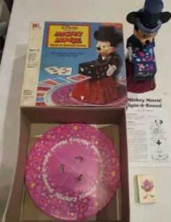 Mickey Mouse Spin-A-Round Game - Milton Bradley