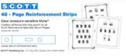 Square Hole Page Reinforcement Mylar