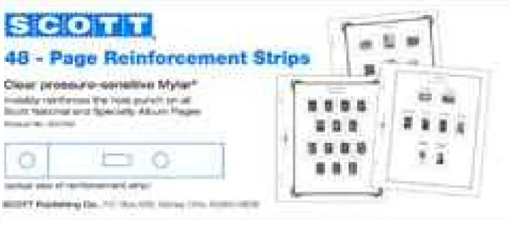 Square Hole Page Reinforcement Mylar